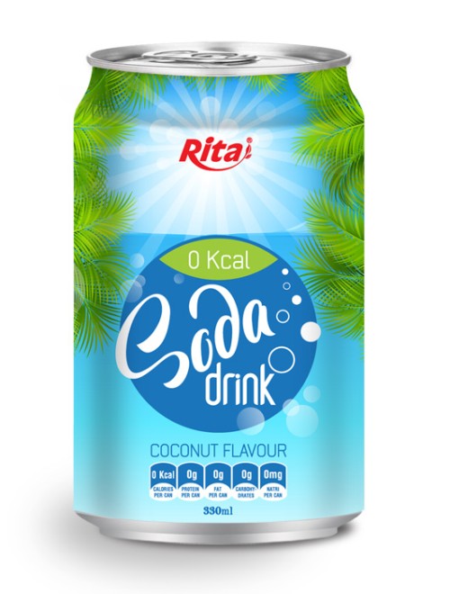 330ml Soda drink coconut Flavour 1